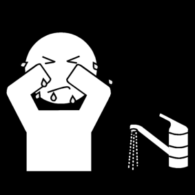 rinse face